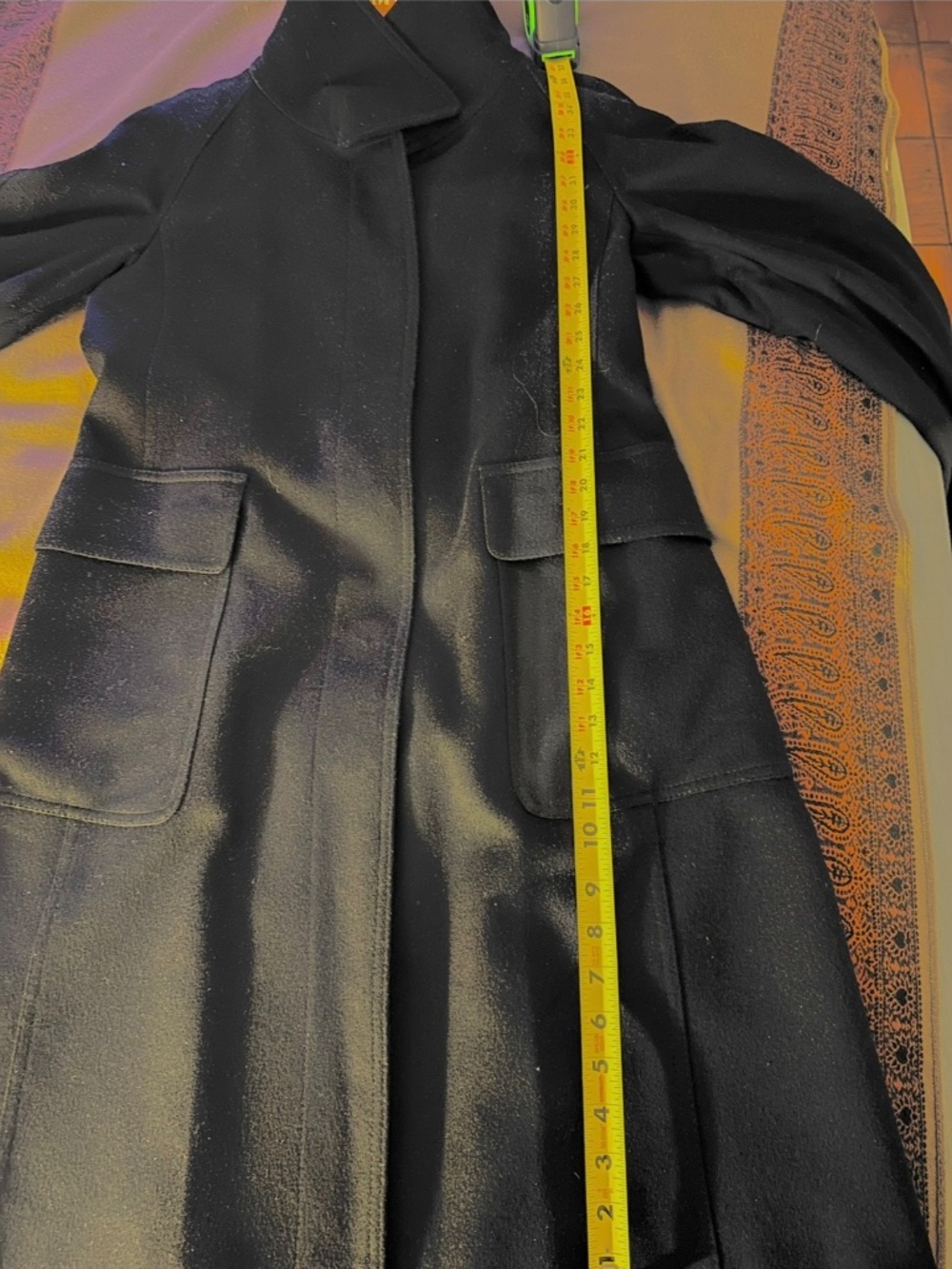 BURBERRY London Black Wool Cashmere Tailored Coat US 10 - Picture 8 of 10